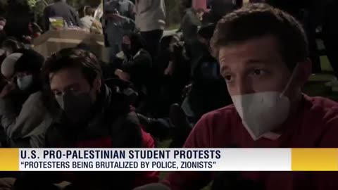 Protesters at UCLA University are being brutalized by U.S. police and Zionists