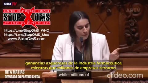 Diputada portuguesa le cierra la puerta a la OMS