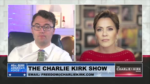 Charlie Asks Kari Lake is She's Considering a Senate Run- Watch Her Response