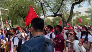 Protesters gather in Bangkok as Myanmar junta announces extension of military rule