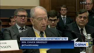 Senator Chuck Grassley speaks at House Committee
