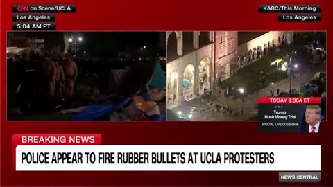 Police pull aside barricades and move in on UCLA encampment