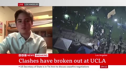 UCLA clashes: Police criticised for 'delayed' response to violence