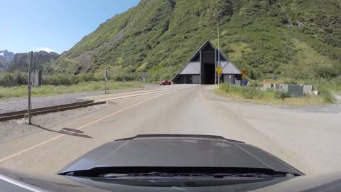 Whittier Tunnel - gorgeous drive to Whittier Alaska