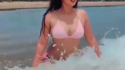 Sexy Pink Beauty In Water
