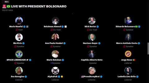 🇧🇷 - Twitter ( X ) Live stream - Brazil censorship ( Mario Nawfal + Bolsonaro + Elon Musk )