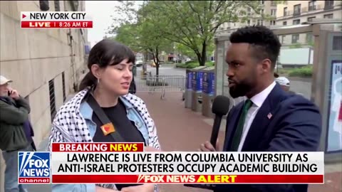 Anti-Israel Protestor Loses It And Runs Away During Interview