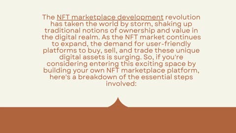 The Essential Steps to Building an NFT Marketplace Platform