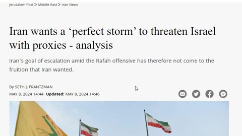 Iran wants a ‘perfect storm’ to threaten Israel with proxies - 2 Kings 24:1-2 tell you what is next!