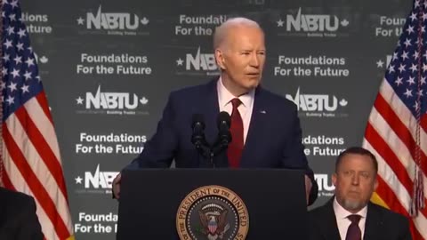 NOW - Biden: "Four more years. Pause."