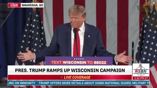 FULL SPEECH: President Trump Delivers Remarks at Rally in Waukesha, WI - 5/1/2024