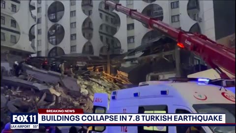 More than 200 killed as powerful earthquake hits central Turkey