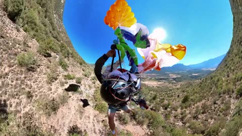 NEAR DEATH - Acro Paragliding going WRONG!!Follow my Channel for more
