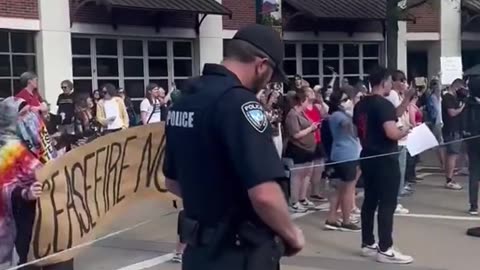 Holy Shit 😂 Both sides protesting at the University of Alabama are chanting F*CK JOE BIDEN
