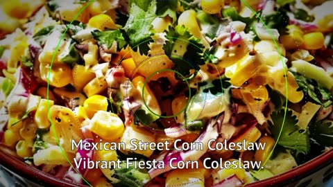Mexican Street Corn Coleslaw / Vibrant Fiesta Corn Coleslaw