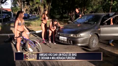 Pranks - Friends Walk in a Bikini on The Street And Wives Get Mad
