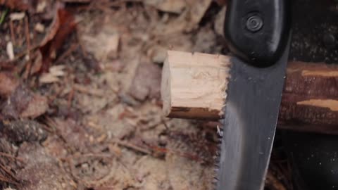 bushcraft technique - Bushcraft Saw Skills in 10 Minutes