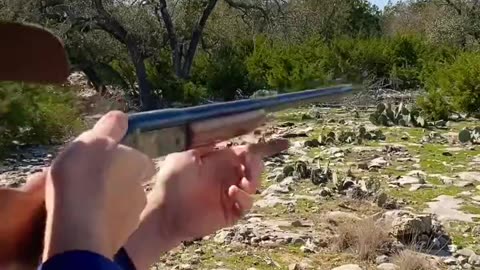 Shooting a 12 gauge H&R single barrel