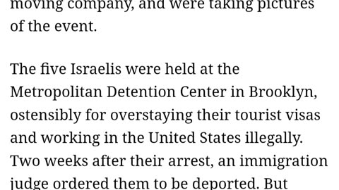 9/11 Dancing Israelis. ABC Article, Were Israelis Detained On 9/11 Spies?