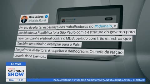 Crime eleitoral:LULA pede VOTO a BOULOS antecipadamente.