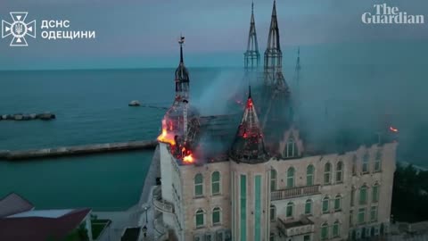 A Castle in Flames: Tragedy Strikes Ukraine's Heritage