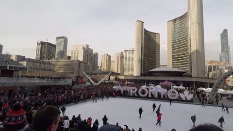 Toronto FC Fans Pack Nathan Phillips Square