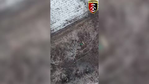 WAR IN UKRAINE: Ukrainian Drone Takes Out Two Russian Soldiers With Two Bomb Drops In Bakhmut