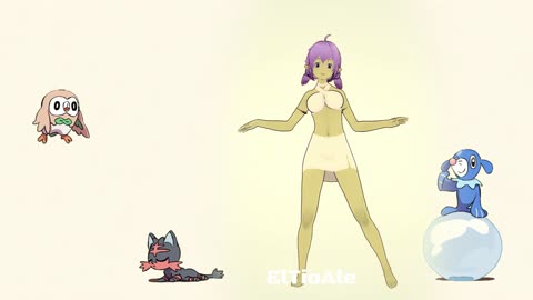 Haruna Tensura Pokémon dancing POKÉDANCE #mmd #Haruna #Tensura