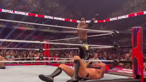 Brock Lesnar Smashes Everyone - WWE Royal Rumble