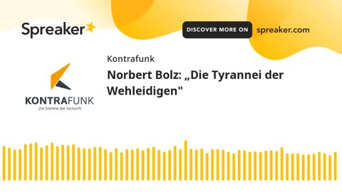 Audimax - Folge 5: Norbert Bolz: „Die Tyrannei der Wehleidigen“