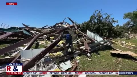 Powerful tornado devastates Barnsdall, Oklahoma _ LiveNOW from FOX
