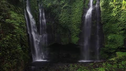 Relax with 30 Minutes of Soothing Ambient waterfall Audio.