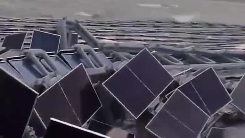 Storm destroys the world's largest floating Solar Panel Farm.
