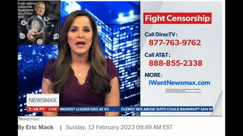 NEWSMAX CANDLED BY AT&Ts Direct TV Right after Trump Announces 2024 presidential run