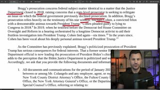 Alvin Bragg Prosecutor Colangelo Investigated for Targeting Trump - Gets Mean Letter from Jim Jordan