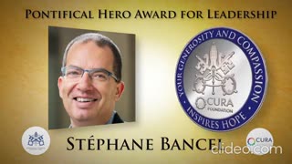 Vatican gives Jesuit trained Moderna CEO Stéphane Bancel the 'Pontifical Hero Award' (2021)