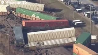 🚨Houston, TX | Another Hazmat Train Derailment