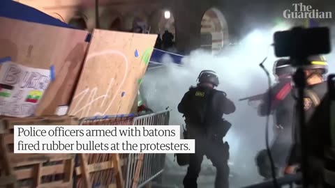 A Moment of Action: Police Raid on UCLA's Palestinian Encampment