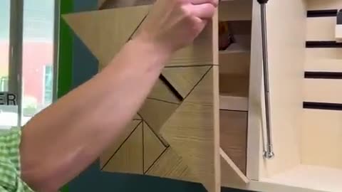This geometrical cabinet door is_something else