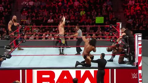 FULL MATCH: Reigns, Strowman & Lashley vs. Owens, Zayn & Mahal: Raw, April 30, 2018