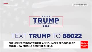 JUST IN.... Trump Pledges To Build Missile Defense Shield, r III
