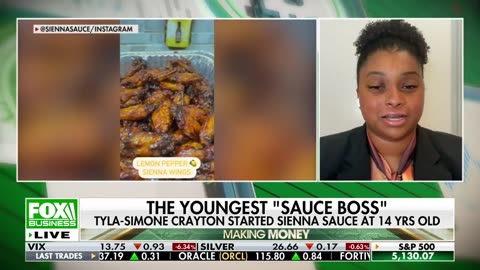 Sienna Sauce boss goes from homeless to CEO by the age of 14
