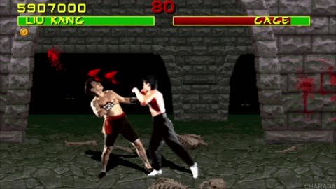 Mortal Kombat - Liu Kang Paythrough on an Arcade Cabinet