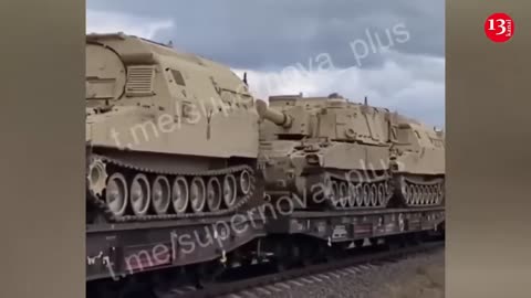 Footage of US equipment leaving Poland for Ukraine is released