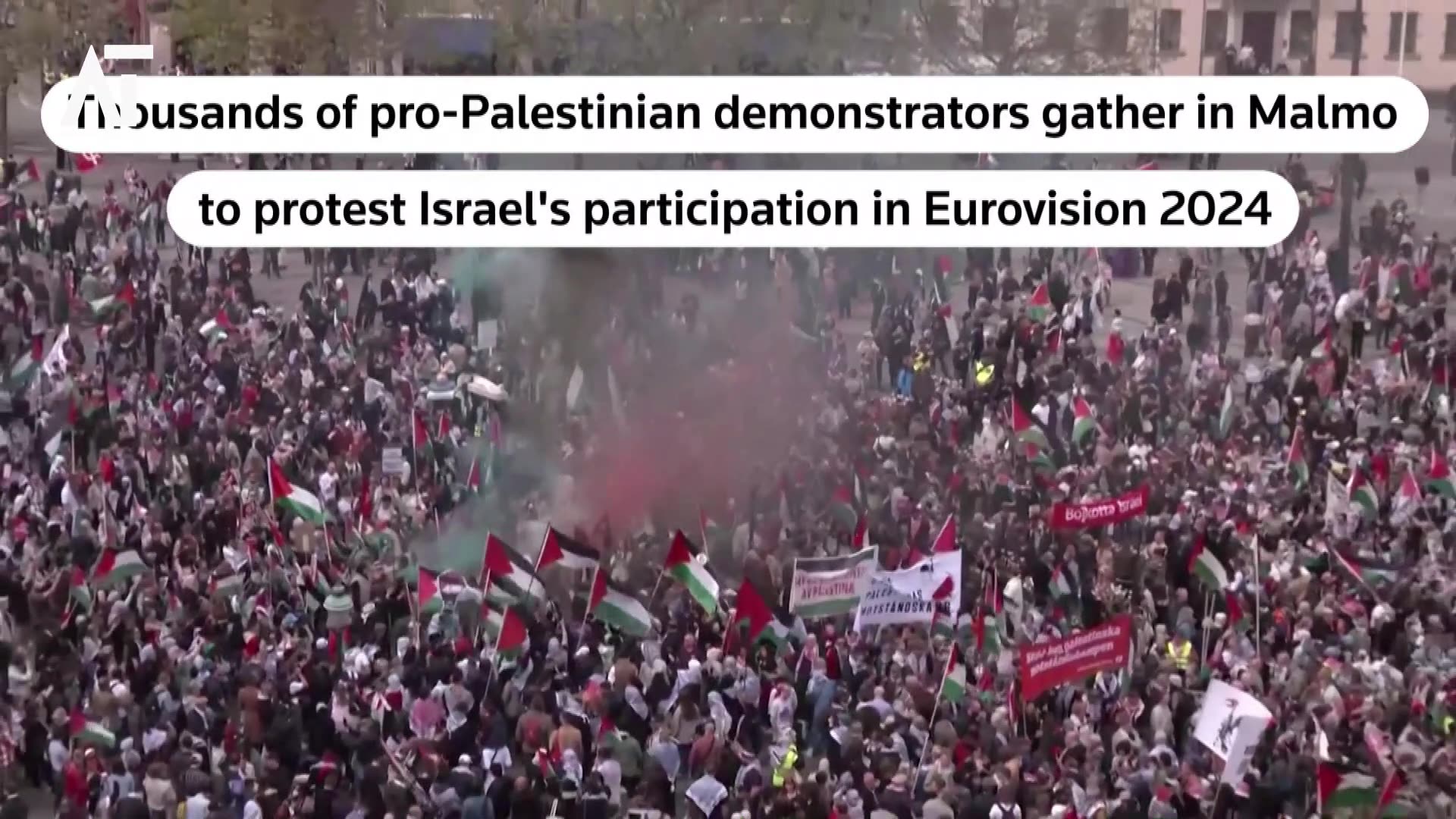 Protesters Rally Against Israel's Eurovision Participation in Malmo 2024 | Amaravati Today