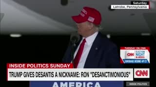 Trump talks about DeSantis