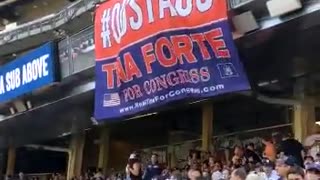 Fans Display 'Oust AOC' Banner At Yankee Stadium