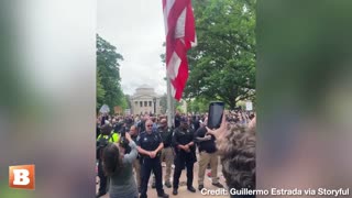 Students Re-Raise American Flag Taken Down by Anti-Israel Protesters at University of North Carolina