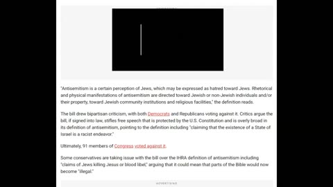 "NEW antisemitism bill BAN bible?" [faked limitations with false flag operations]