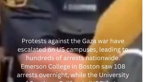 Protests Escalate on US Campuses Over Gaza Conflict: Hundreds Arrested